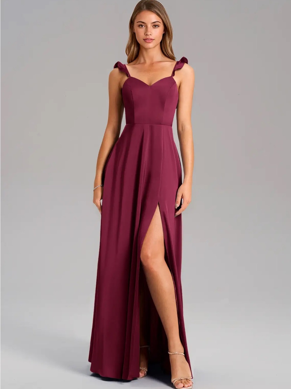 Azazie Everett Burgundy Bridesmaid Dress New With Tags
